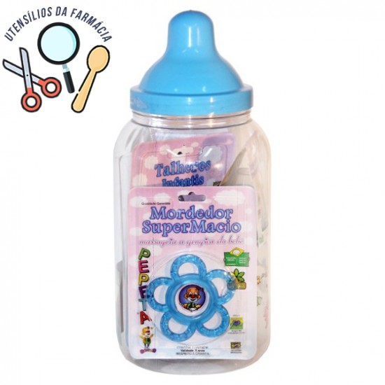 Kit presente infantil menino ( 6peças ) Pepetá cor  azul